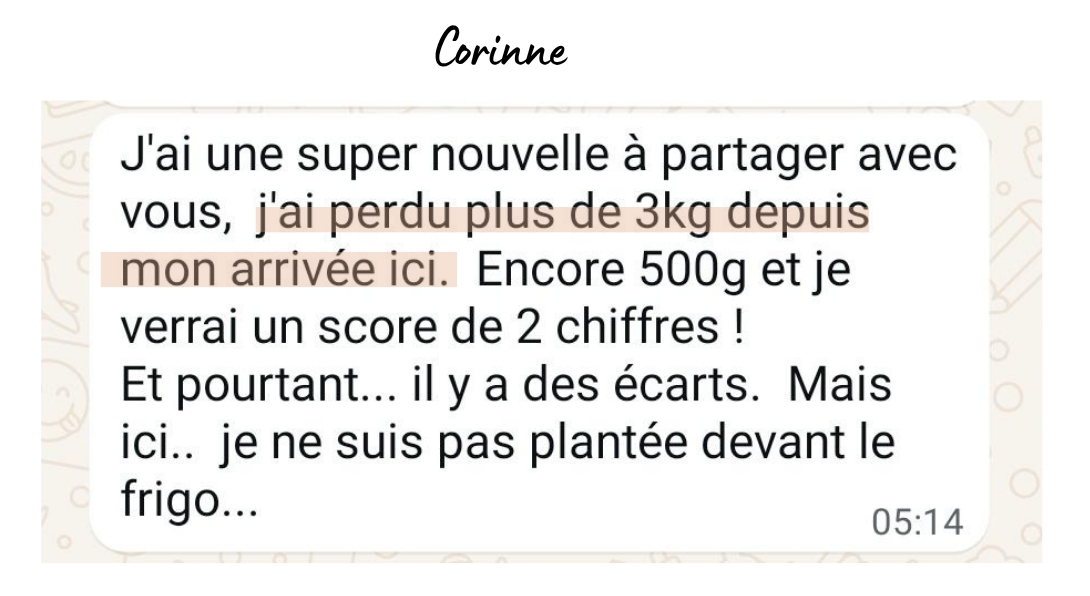 Témoignage Corinne