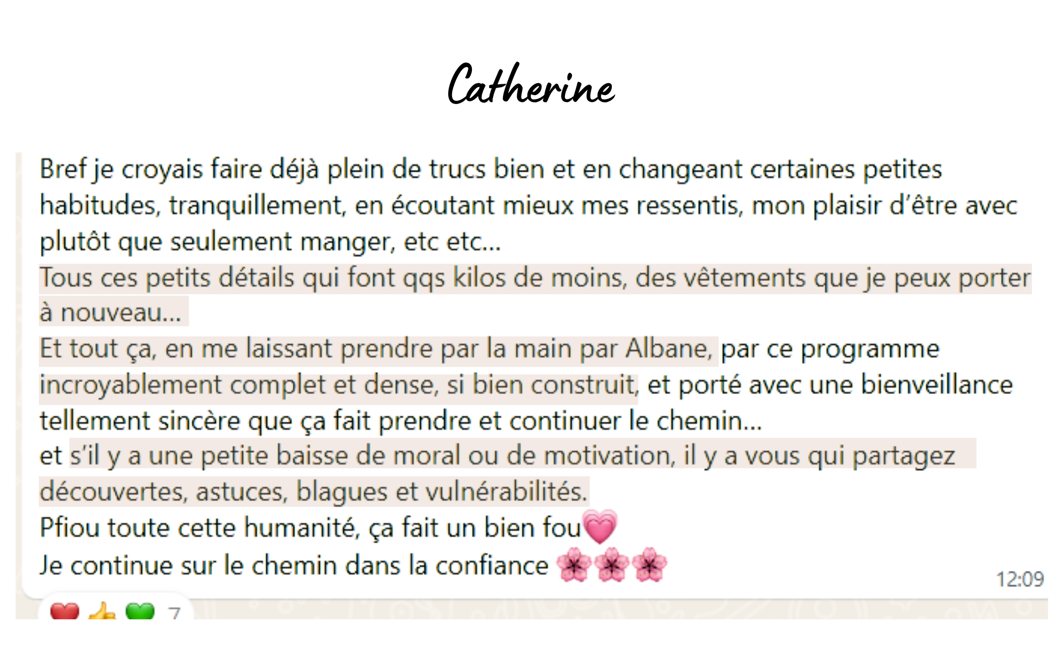 Témoignage participante L'Étincelle